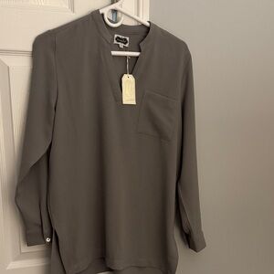 Mud Pie Heather Gray Top size small